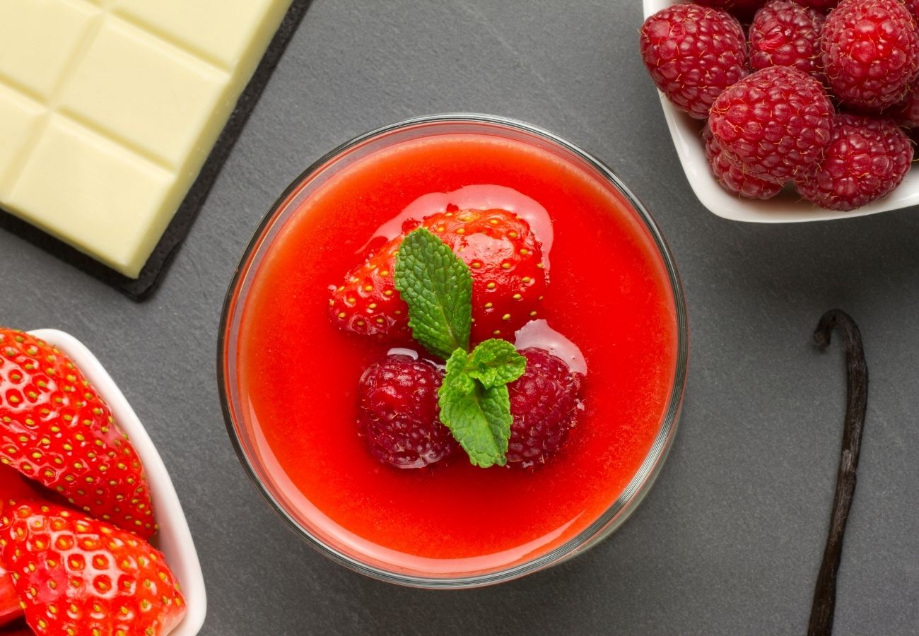 pouding fraises framboises poudings fraises framboises
